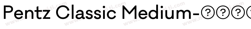 Pentz Classic Medium字体转换